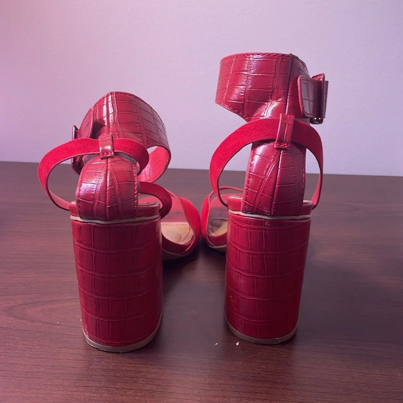 Bamboo chunky heel shoes - Picture 4 of 5